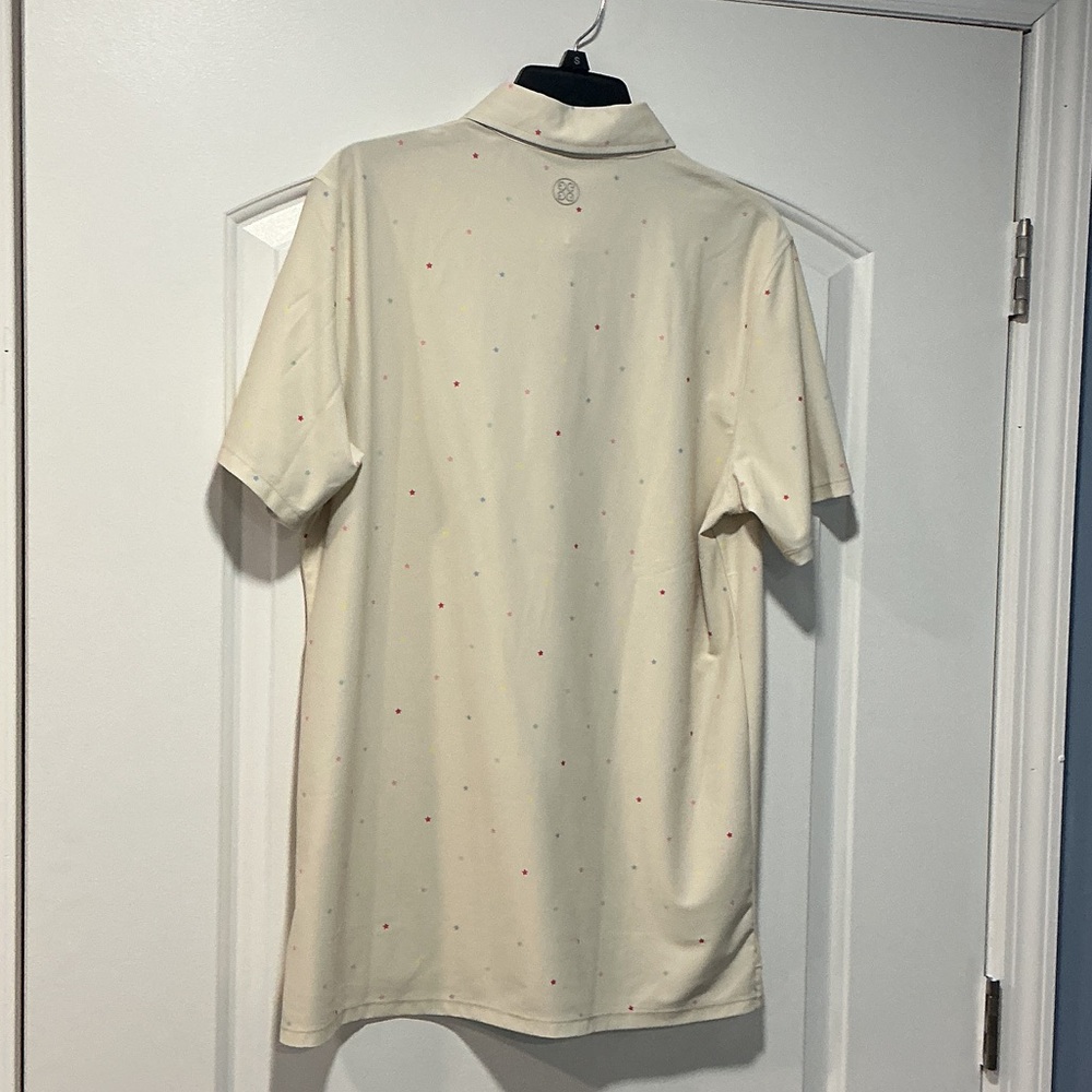 G/Fore Men's Cream Golf Polo Shirt - Picture 6 of 6